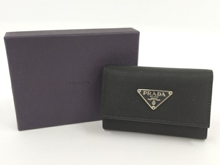 楽天市場】【中古】PRADA 6連 キーケース ナイロン ブラック M222  