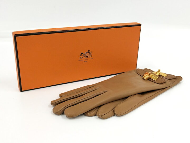 1/2 ファッション HERMES エルメス レザー グローブ コンスタンス  