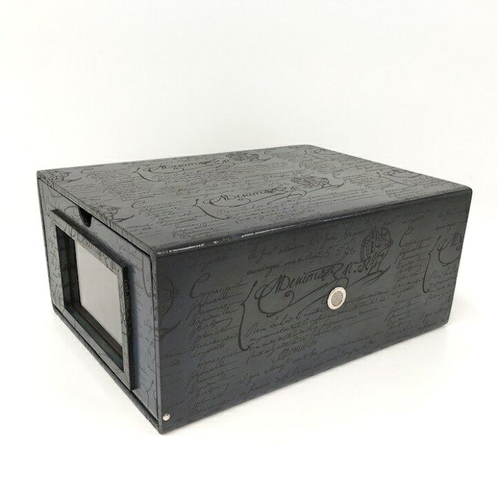 楽天市場】【中古】Berluti シューズボックス 木製 ネイビー  