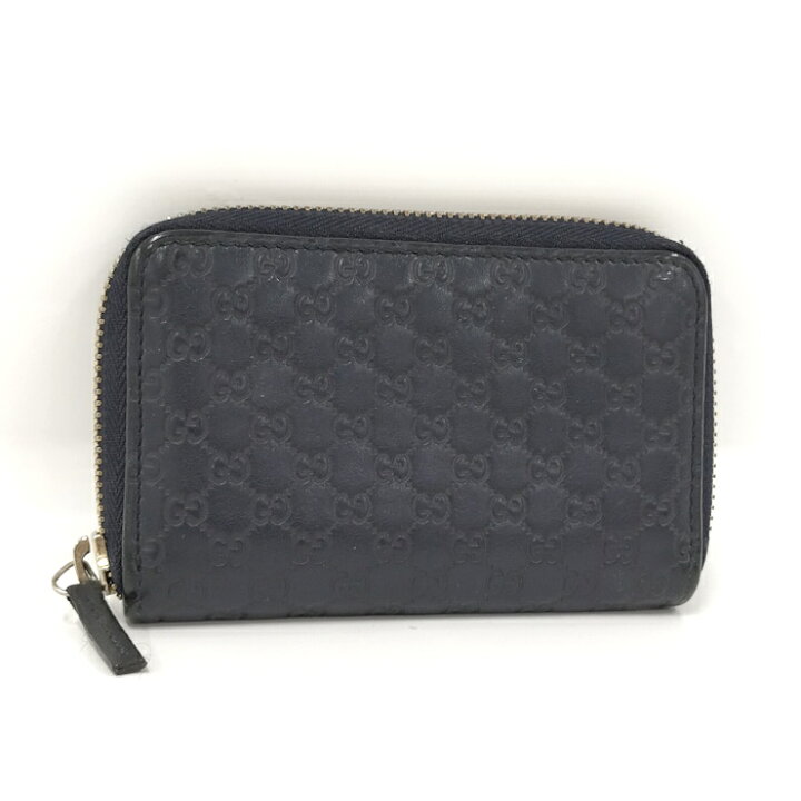楽天市場】【中古】GUCCI マイクログッチシマ レザー コインケース 