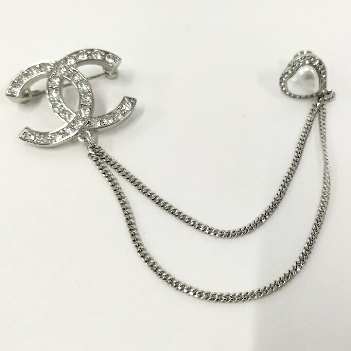 楽天市場】【中古】CHANEL ココマーク ラインストーン ブローチ B23B 