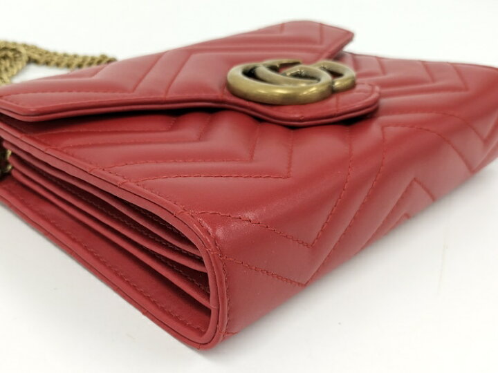 楽天市場】【中古】GUCCI ショルダーバッグ チェーンウォレット GG