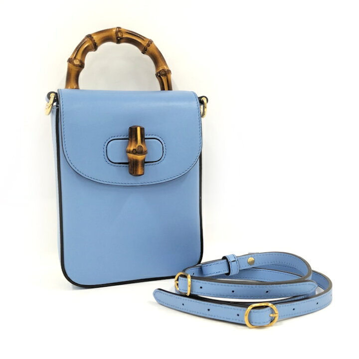 楽天市場】【中古】GUCCI バンブー 3WAYミニショルダーバッグ レザー  