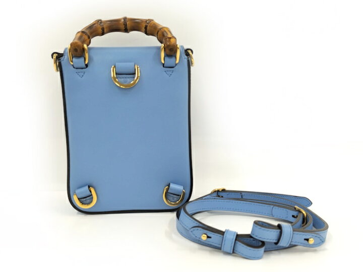楽天市場】【中古】GUCCI バンブー 3WAYミニショルダーバッグ レザー  