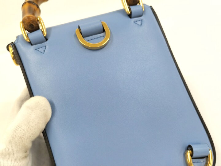 楽天市場】【中古】GUCCI バンブー 3WAYミニショルダーバッグ レザー  