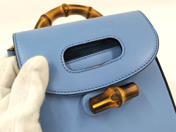 楽天市場】【中古】GUCCI バンブー 3WAYミニショルダーバッグ レザー  