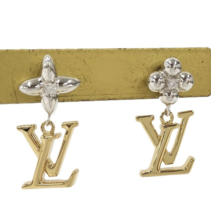 楽天市場】【中古】LOUIS VUITTON ピアス パンダント LV アイコニック 