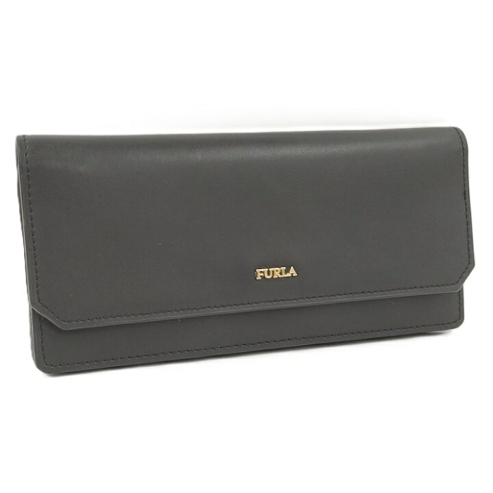 楽天市場】【中古】FURLA 二つ折り 長財布 レザー ブラック : JJcollection