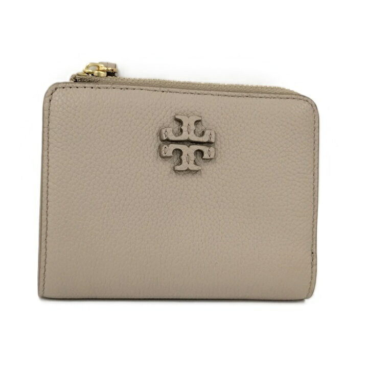 楽天市場】【中古】Tory Burch 二つ折り 財布 レザー グレージュ  