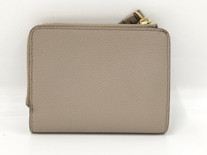 楽天市場】【中古】Tory Burch 二つ折り 財布 レザー グレージュ  