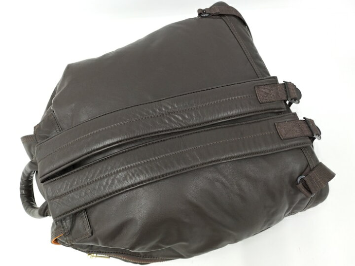 楽天市場】【中古】PORTER リュックサック ホースマン レザー ブラウン  