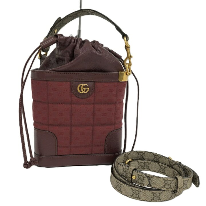 楽天市場】【中古】GUCCI 2WAY ショルダーバッグ レザー キャンバス  