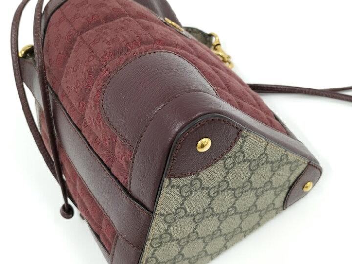楽天市場】【中古】GUCCI 2WAY ショルダーバッグ レザー キャンバス  