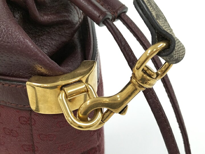 楽天市場】【中古】GUCCI 2WAY ショルダーバッグ レザー キャンバス 