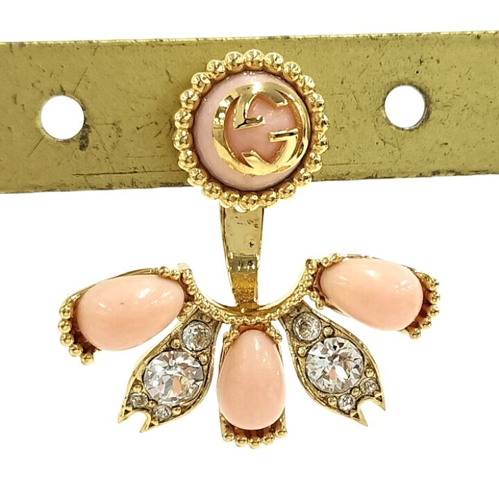 楽天市場】【中古】GUCCI インターロッキングG シングル ピアス メッキ 