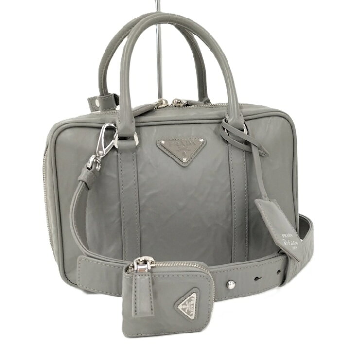 楽天市場】【中古】PRADA 2WAYショルダーバッグ ポーチ付属 レザー 