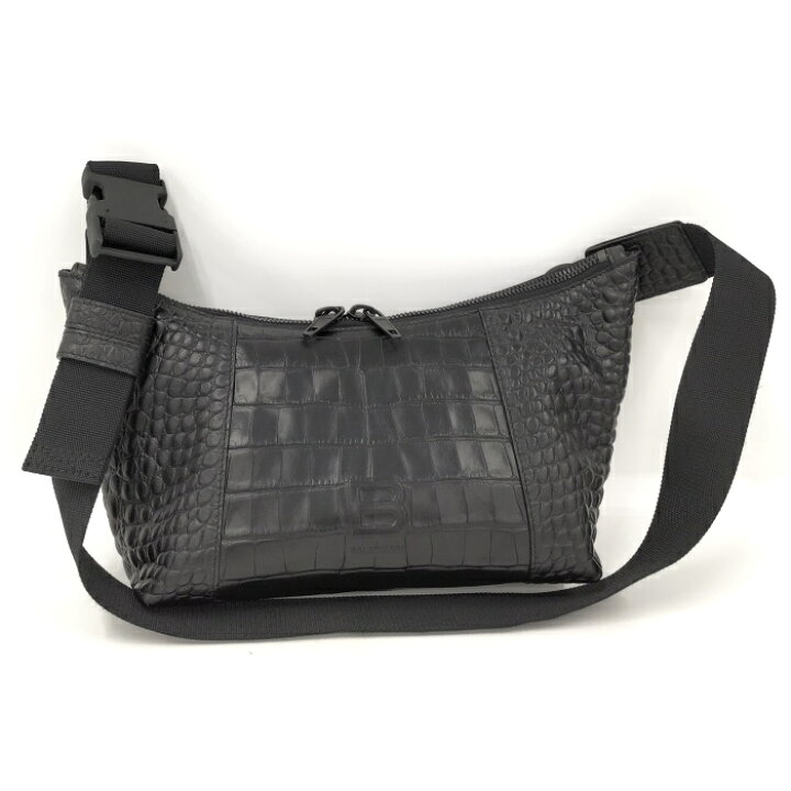 楽天市場】【中古】BALENCIAGA ショルダーバッグ クロコ型押し レザー 