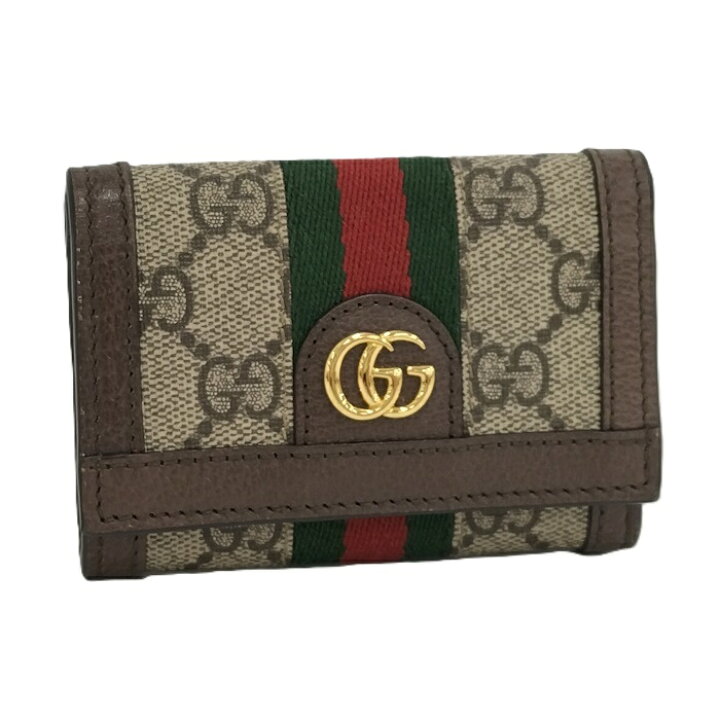楽天市場】【中古】GUCCI オフィディア 三つ折り財布 シェリーライン  
