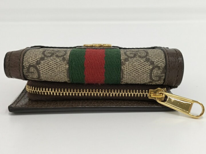 楽天市場】【中古】GUCCI オフィディア 三つ折り財布 シェリーライン  