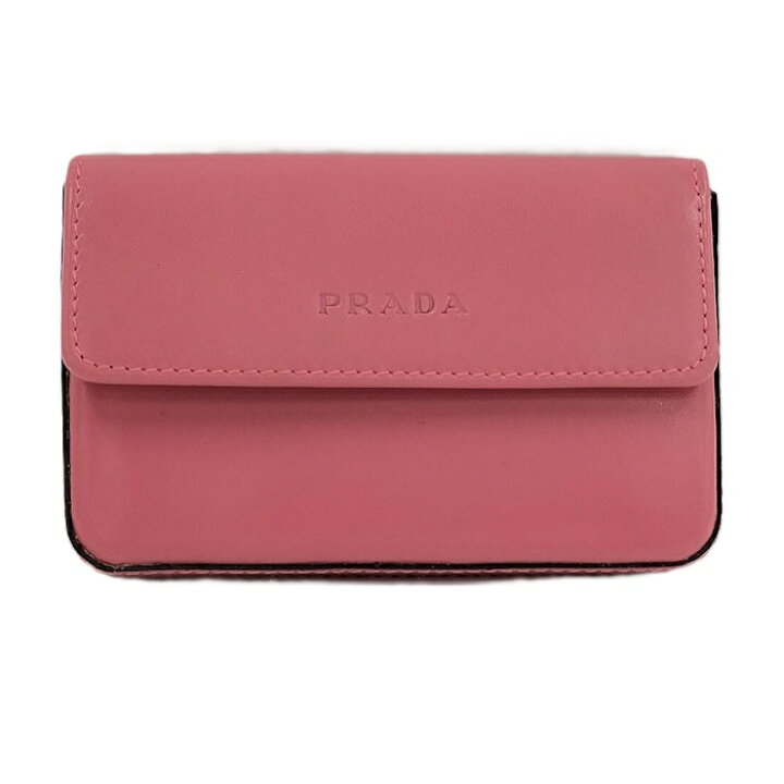 楽天市場】【中古】PRADA カードケース 名刺入れ ピンク 1M0881 