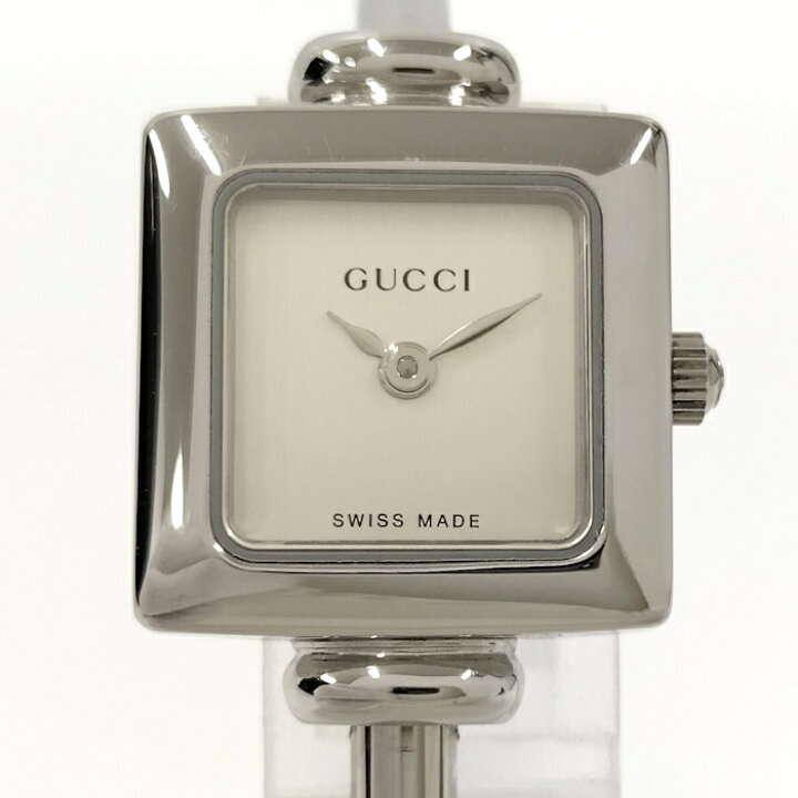 楽天市場】【中古】GUCCI レディース 腕時計 スクエア クオーツ SS 