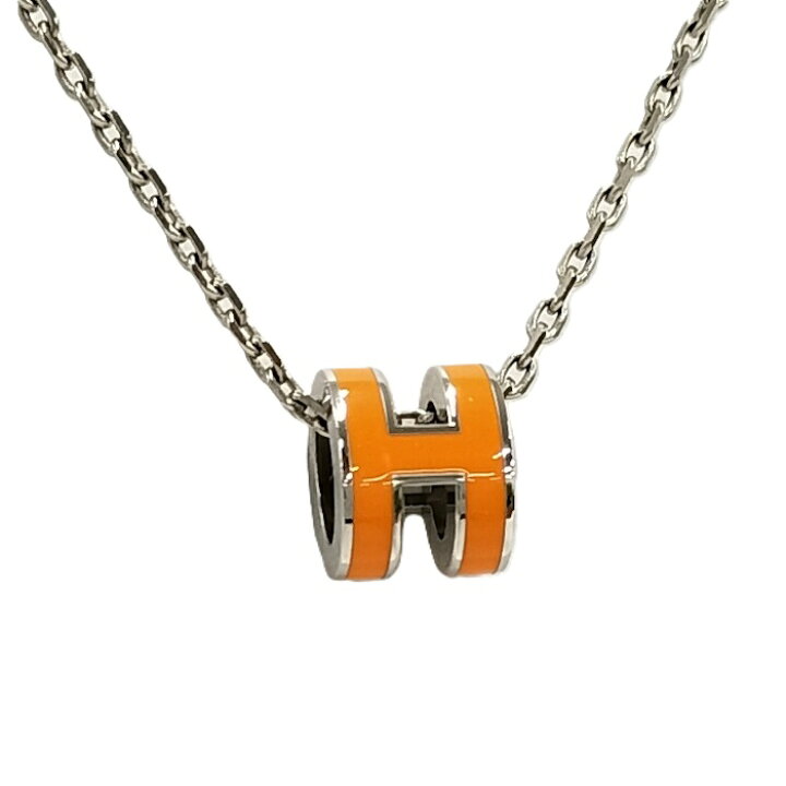 楽天市場】【中古】HERMES ミニポップアッシュH ネックレス メッキ 