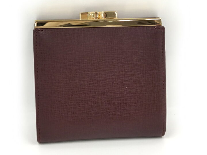 楽天市場】【中古】Cartier 3つ折り 財布 がま口 ボルドー L3000163  