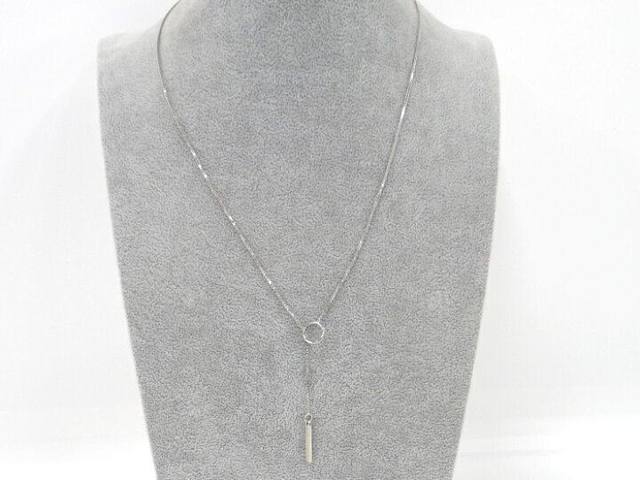 楽天市場】【中古】GUCCI ネックレス ロゴ 750WG K18WG ホワイト  