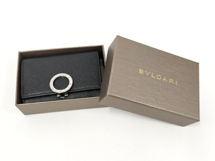 楽天市場】【中古】BVLGARI クリップ コインパース レザー ブラック  