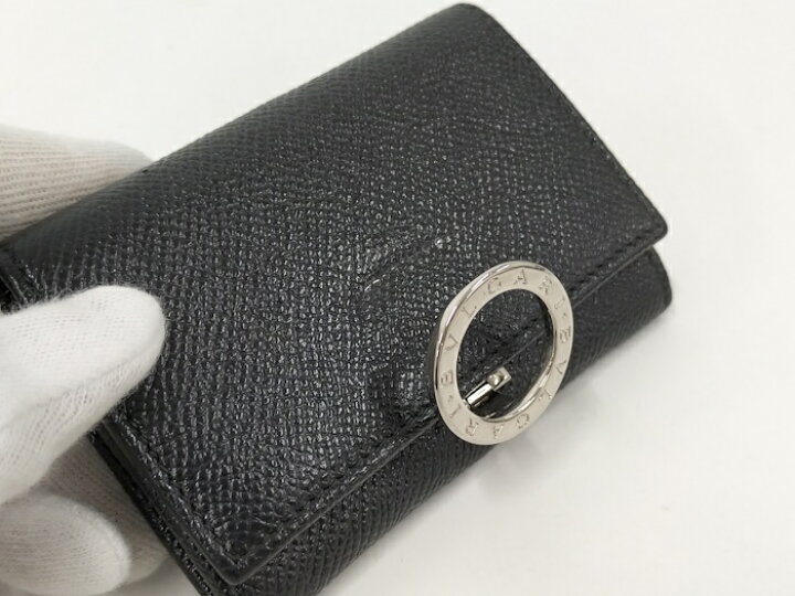 楽天市場】【中古】BVLGARI クリップ コインパース レザー ブラック  
