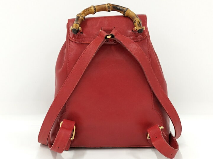 楽天市場】【中古】GUCCI オールドグッチ バンブー リュックサック 