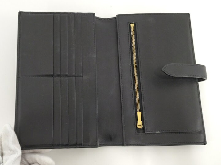 楽天市場】【中古】CELINE 二つ折り長財布 ラージ ストラップ 