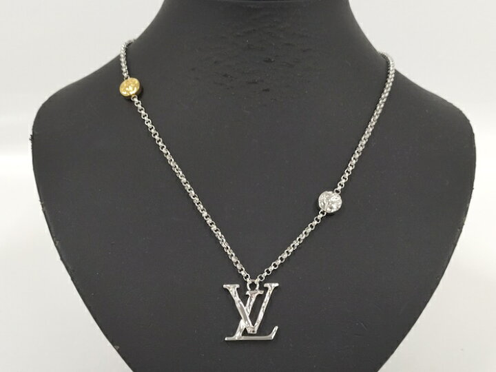 楽天市場】【中古】LOUIS VUITTON カーヴド モノグラム ネックレス 