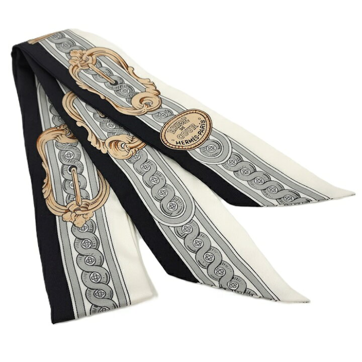 楽天市場】【中古】HERMES ツイリー スカーフ BRIDE DE COUR 法廷の勒 