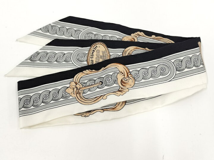 楽天市場】【中古】HERMES ツイリー スカーフ BRIDE DE COUR 法廷の勒 