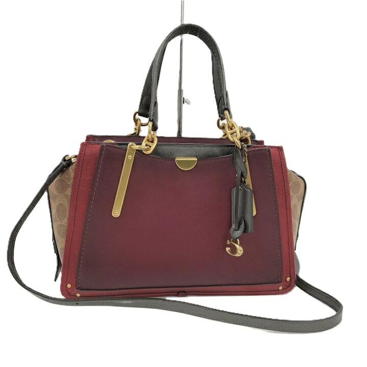 楽天市場】【中古】COACH 2WAY ショルダーバッグ レザー PVC 