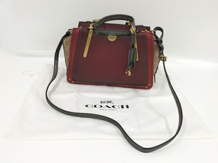 楽天市場】【中古】COACH 2WAY ショルダーバッグ レザー PVC 