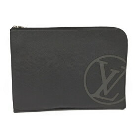 【中古】LOUIS VUITTON ポシェットジュールGM クラッチバッグ トリヨン レザー ノワール LVサークル M67756