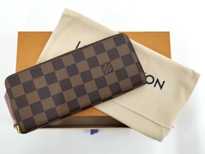 楽天市場】【中古】LOUIS VUITTON ラウンドファスナー長財布 ダミエ  