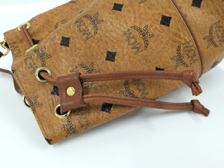 楽天市場】【中古】MCM ショルダーバッグ 巾着 ヴィセトス ロゴグラム 