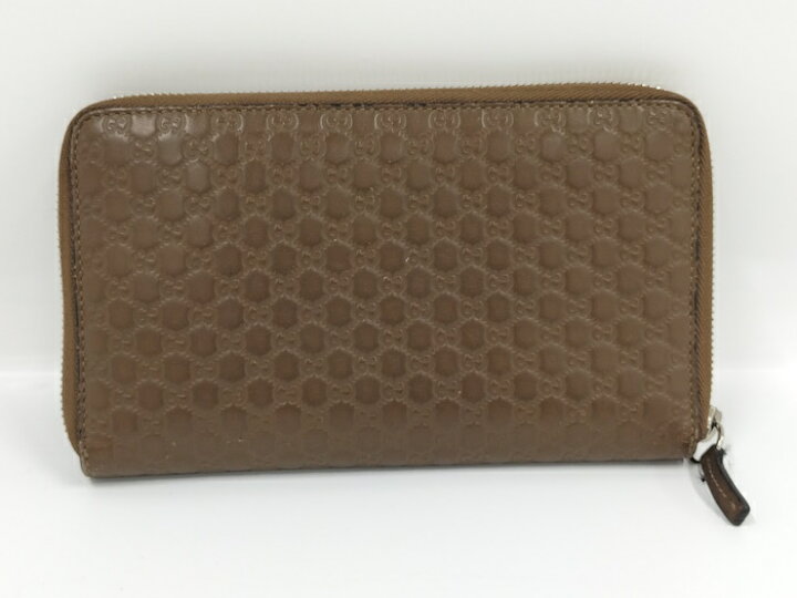 楽天市場】【中古】GUCCI ラウンドファスナー長財布 マイクログッチ  