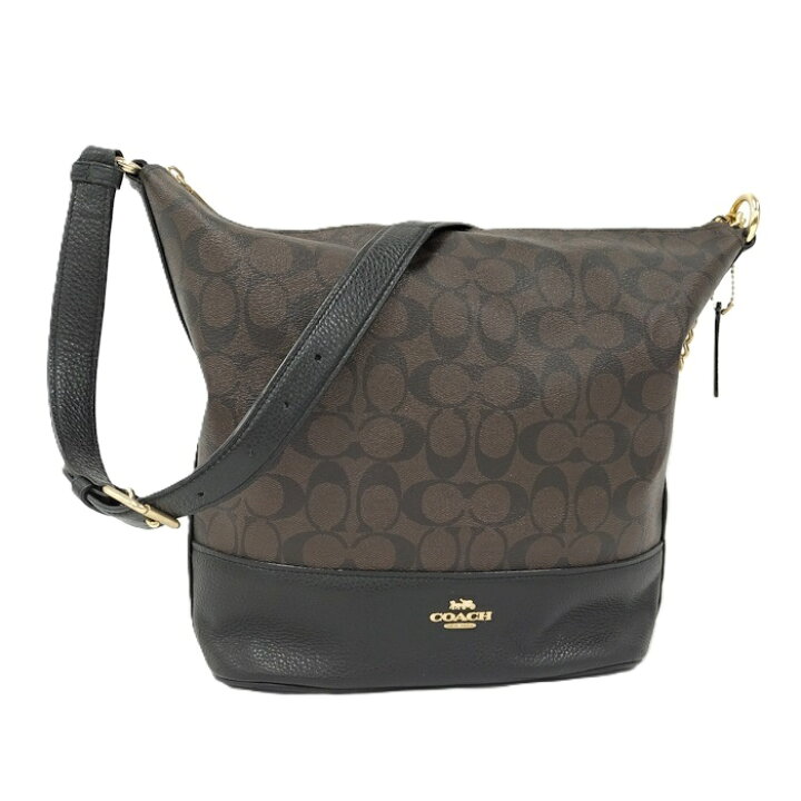 楽天市場】【中古】COACH ショルダーバッグ シグネチャー PVC レザー 