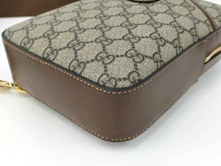 楽天市場】【中古】GUCCI ショルダーバッグ GGスプリーム PVC レザー 