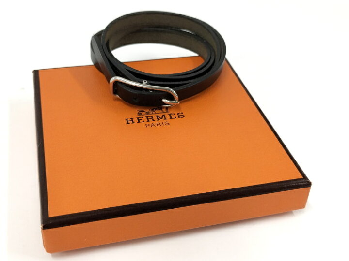 楽天市場】【中古】HERMES ブレスレット アピ1 レザー ブラック □D 
