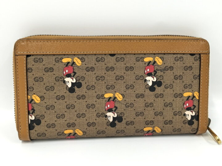 楽天市場】【中古】GUCCI ラウンドファスナー長財布 ディズニーコラボ 