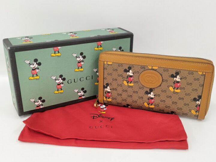 楽天市場】【中古】GUCCI ラウンドファスナー長財布 ディズニーコラボ 