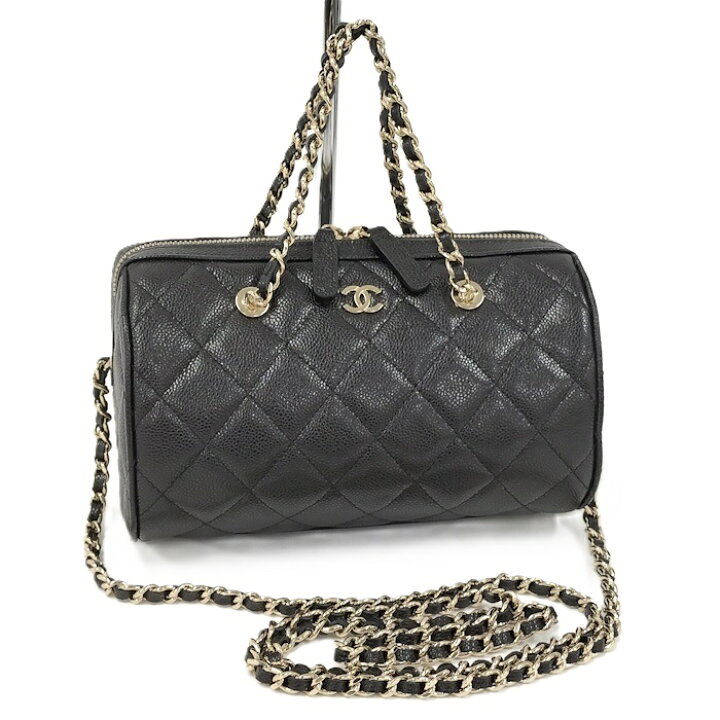 楽天市場】【中古】CHANEL 2wayチェーンショルダーバッグ キャビア 