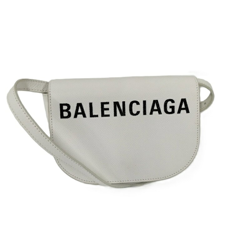 楽天市場】【中古】BALENCIAGA ショルダーバッグ ロゴ レザー ホワイト 