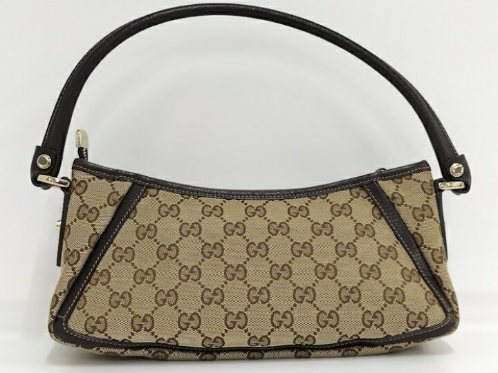 楽天市場】【中古】GUCCI ハンドバッグ GGキャンバス ブラウン 130930 