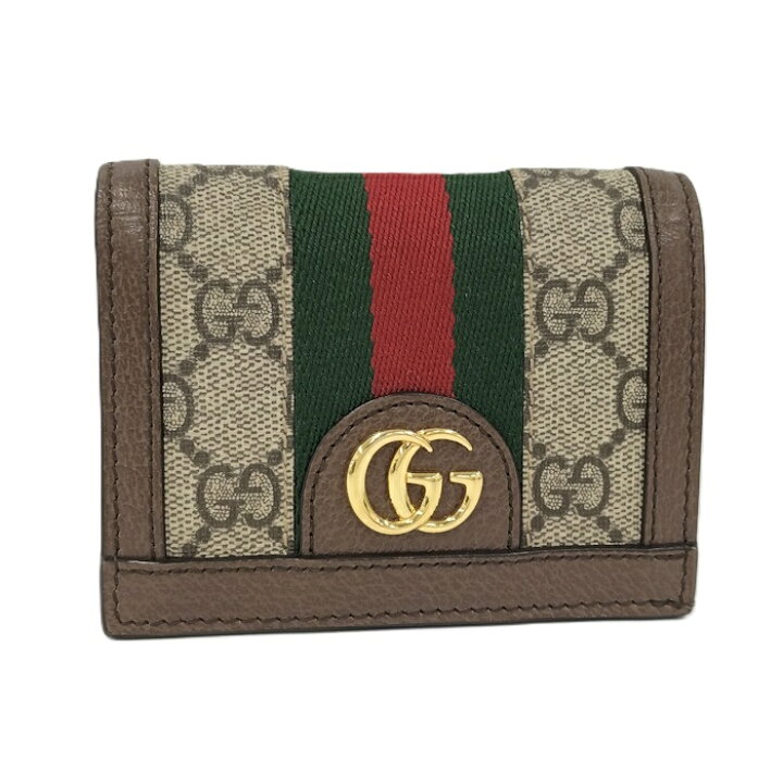 楽天市場】【中古】GUCCI 二つ折り財布 オフィディア コンパクト  